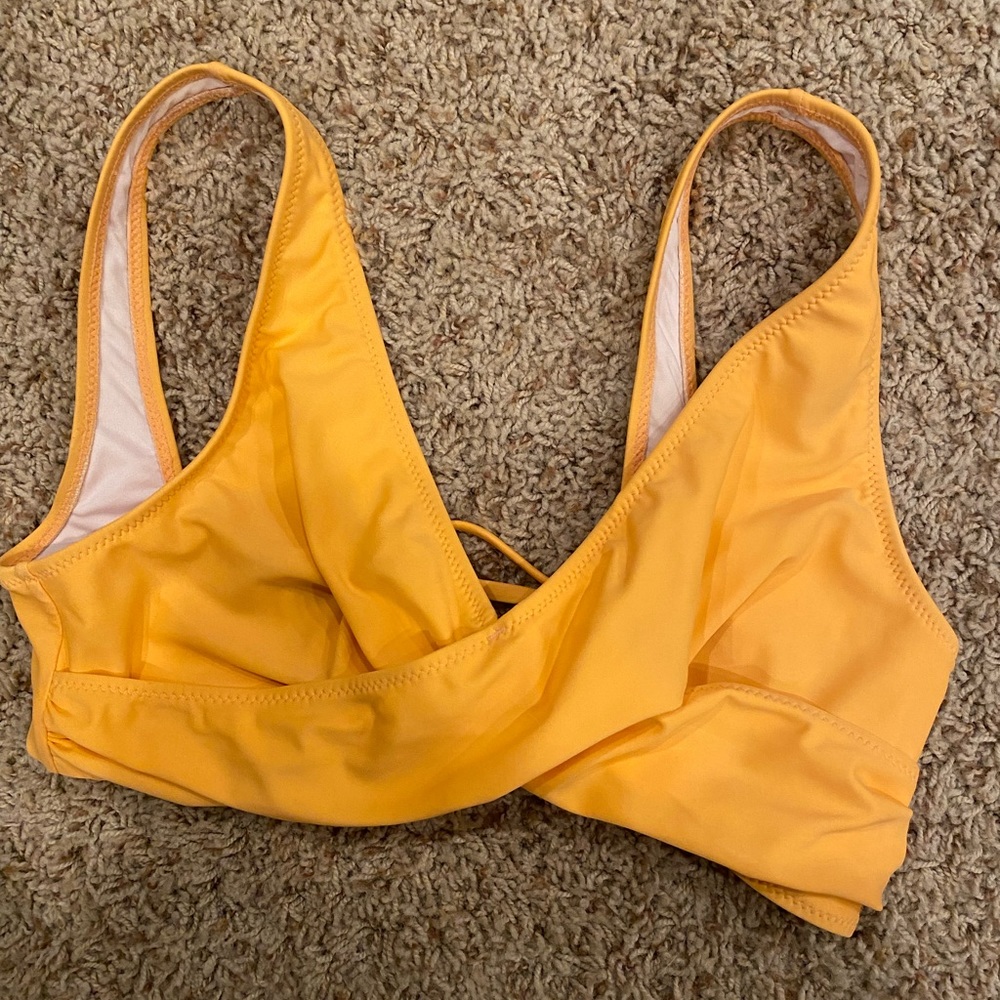 Orange & white bikini tops. 2 for 1.